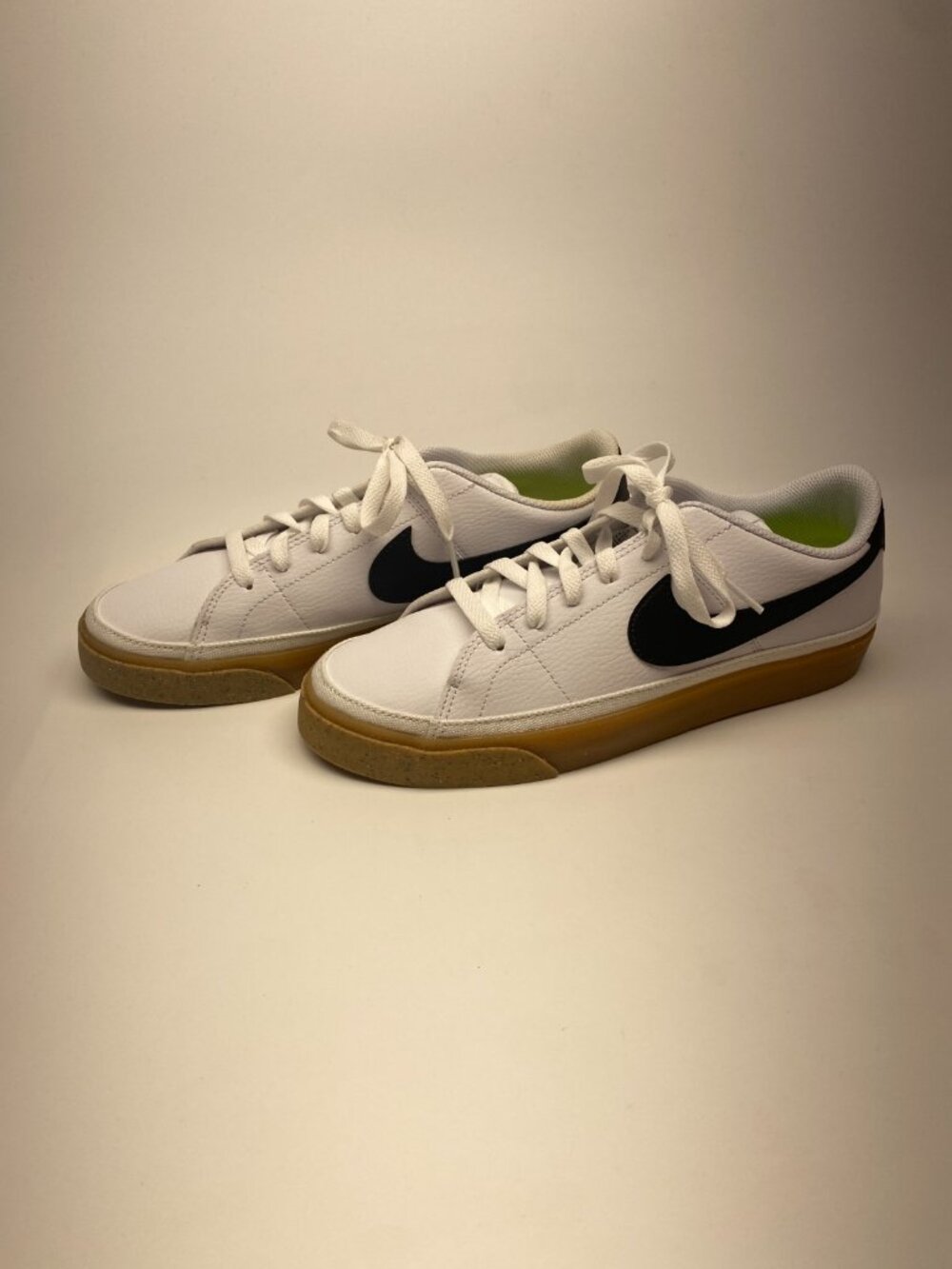 Nike Court Legacy NN Women's White Pebble/Herringbone Gum Sneaker Shoes Size 9.5